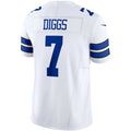 D.Cowboys #7 Trevon Diggs White Vapor F.U.S.E. Limited Stitched Football Jerseys