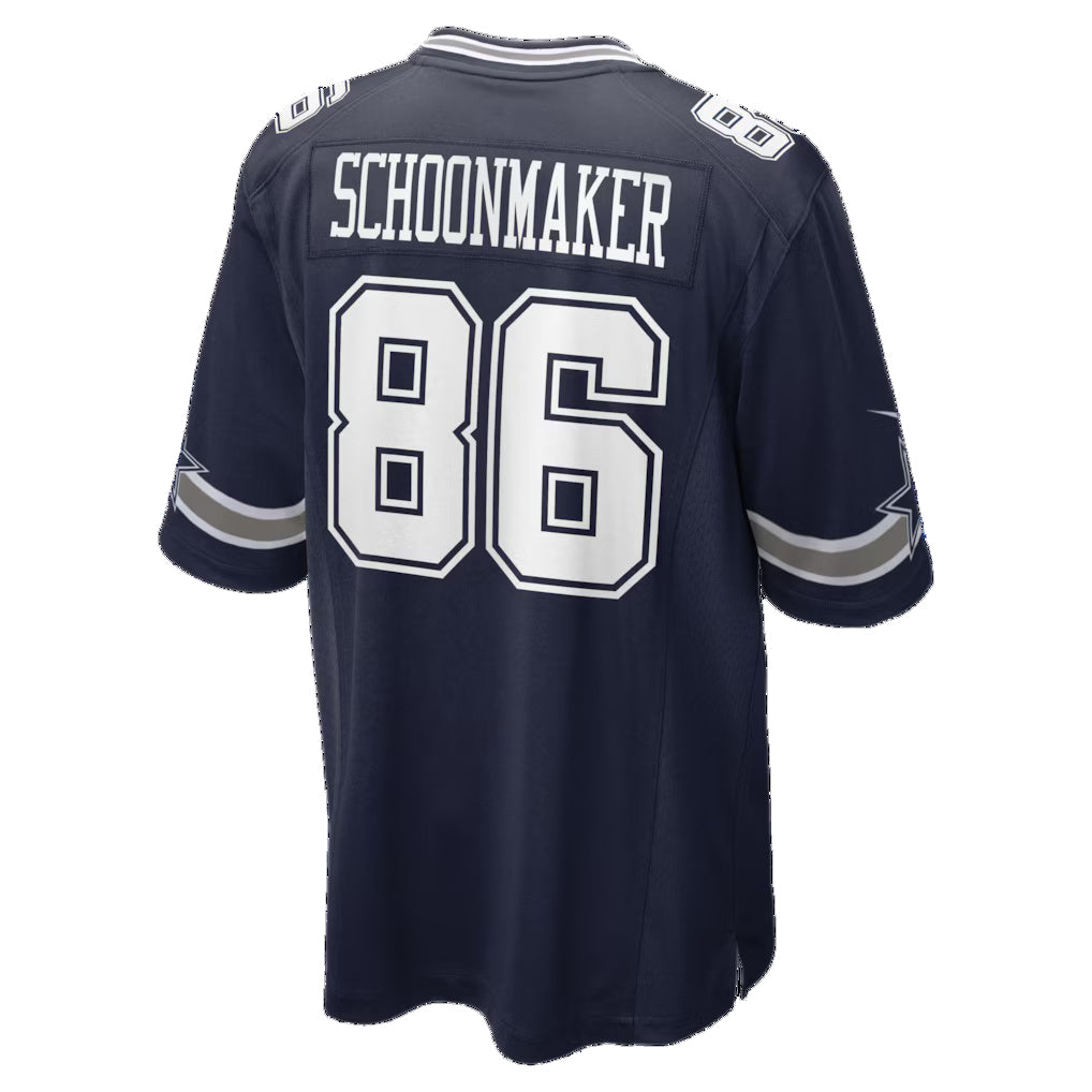 D.Cowboys #86 Luke Schoonmaker Navy Team Game Stitched Football Jerseys