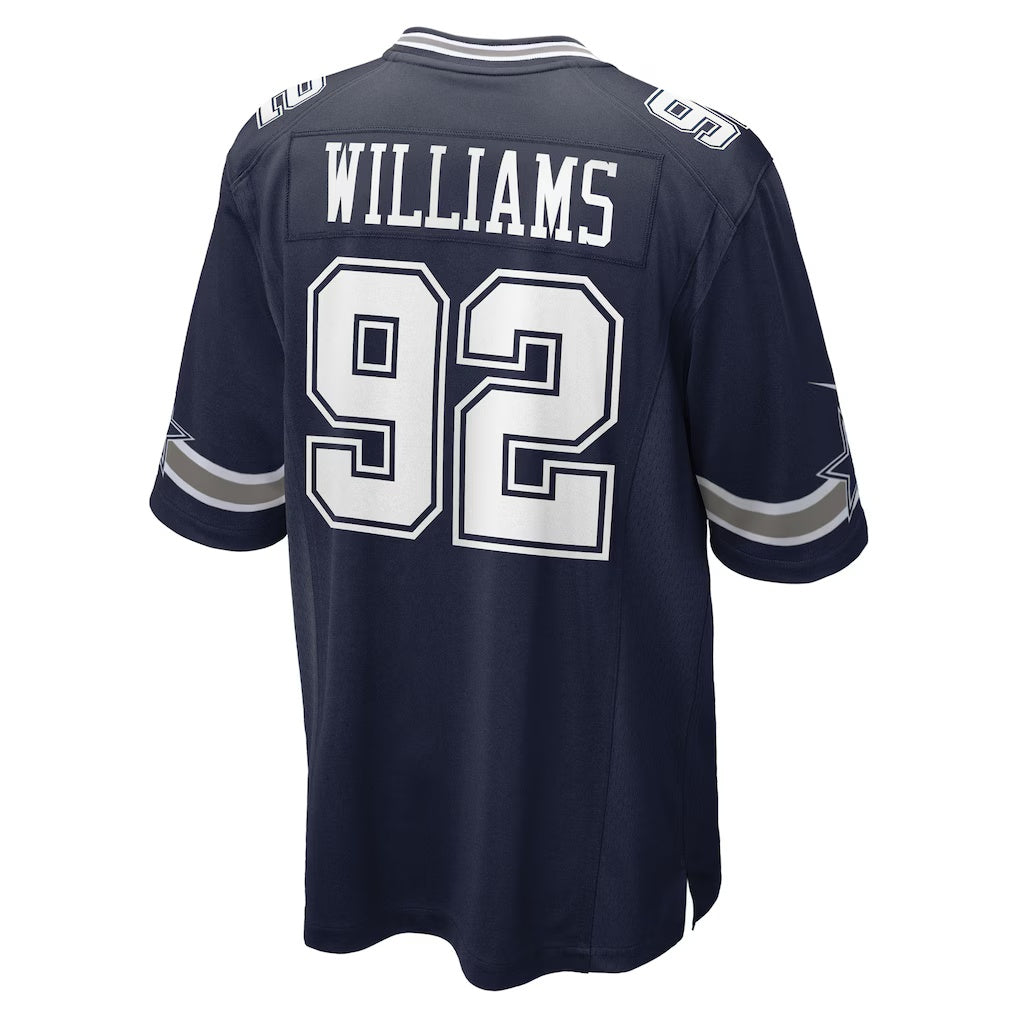 D.Cowboys #92 Quinnen Williams Navy Team Game Stitched Football Jerseys