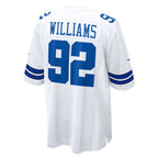 D.Cowboys #92 Quinnen Williams White Game Stitched Football Jerseys