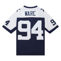 D.Cowboys #94 DeMarcus Ware Mitchell & Ness Navy Alternate Legacy Replica Stitched Football Jerseys