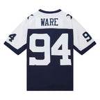 D.Cowboys #94 DeMarcus Ware Mitchell & Ness Navy Alternate Legacy Replica Stitched Football Jerseys