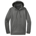 Puhics Men's Dark Smoke Grey Sport-Wick Fleece Hooded Pullover