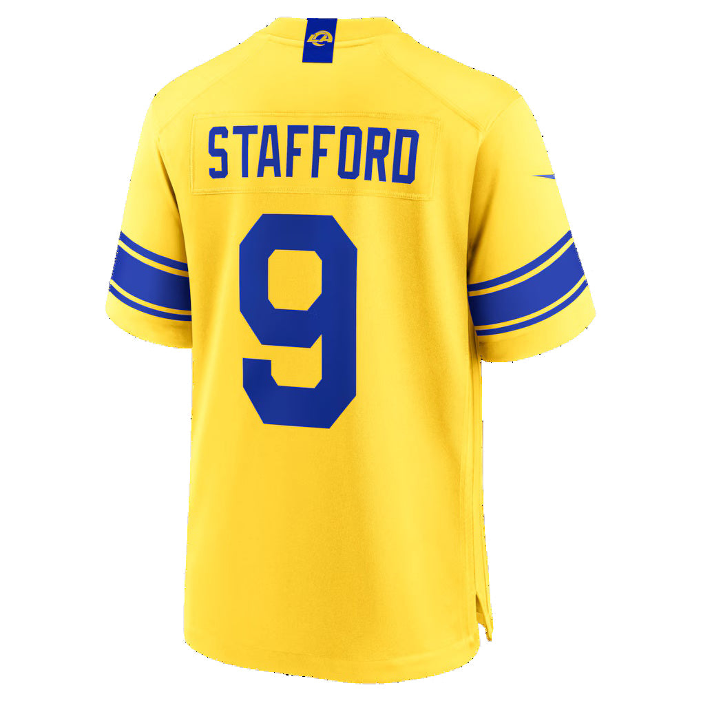 LA.Rams #9 Matthew Stafford Classic Sol Game Stitched Football Jerseys