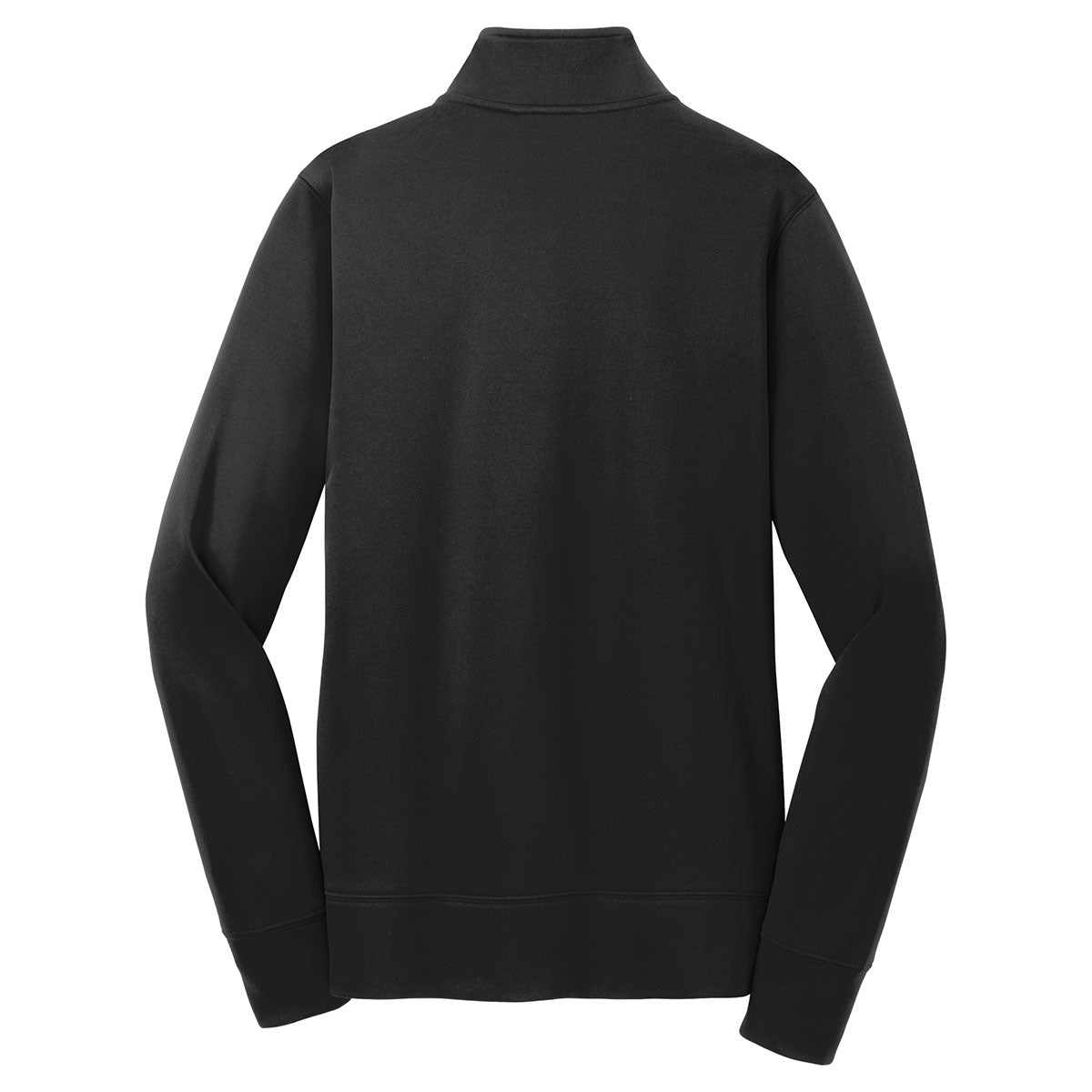 Puhics Women's Black Sport-Wick Fleece Full-Zip Jacket