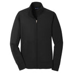 Puhics Women's Black Sport-Wick Fleece Full-Zip Jacket