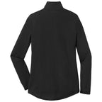 Puhics Women's Black Triad Solid PosiCharge Tri-Blend Wicking 1/4-Zip Pullover