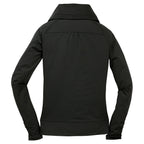 Puhics Women's Black Sport-Wick Stretch Full-Zip Jacket