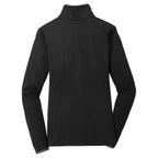 Puhics Women's Black/Charcoal Grey Sport-Wick Stretch Contrast Full-Zip Jacket