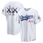 Los Angeles Dodgers KAWS White Stadium  Stitched Baseball Jerseys