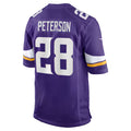 MN.Vikings #28 Adrian Peterson Purple Team Retired Game Stitched Football Jerseys