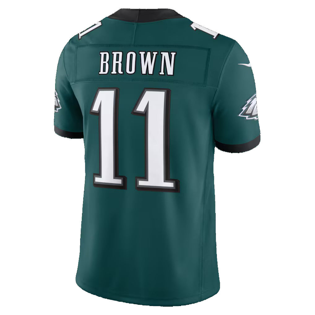 P.Eagles #11 A.J. Brown Midnight Green Team Vapor F.U.S.E. Limited Stitched Football Jerseys