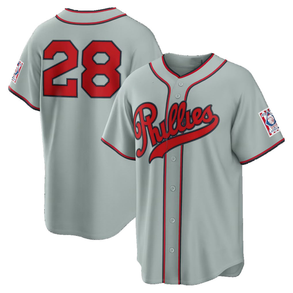 Philadelphia Phillies #28 Alec Bohm Gray 2026 Field of Dreams Stadium Stitched Baseball Jerseys