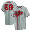Philadelphia Phillies #59 Jhoan Duran Gray 2026 Field of Dreams Stadium Stitched Baseball Jerseys