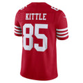 SF.49ers #85 George Kittle Scarlet Team Vapor F.U.S.E. Limited Stitched Football Jerseys