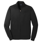 Puhics Men's Black Sport-Wick Fleece Full-Zip Jacket
