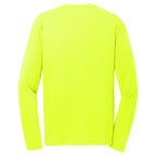 Puhics Men's Neon Yellow PosiCharge RacerMesh Long Sleeve Tee