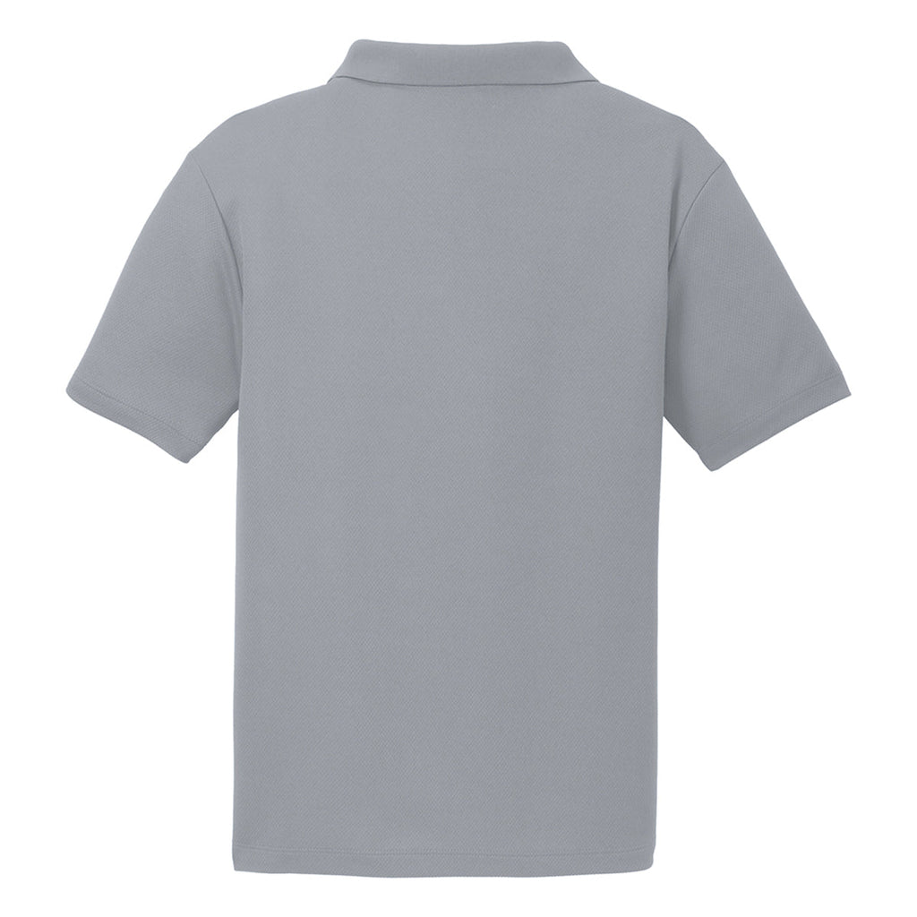Puhics Men's Silver PosiCharge RacerMesh Polo