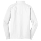 Puhics Men's White Sport-Wick Stretch 1/4-Zip Pullover