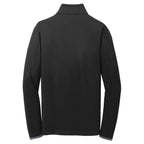 Puhics Men's Black/ Charcoal Grey Sport-Wick Stretch Contrast Full-Zip Jacket