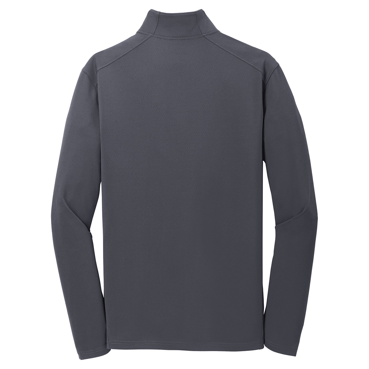 Puhics Men's Iron Grey Textured 1/4-Zip Pullover