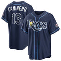 Tampa Bay Rays #13 Junior Caminero 2026 All-Star Game Navy Replica Stitched Baseball Jerseys