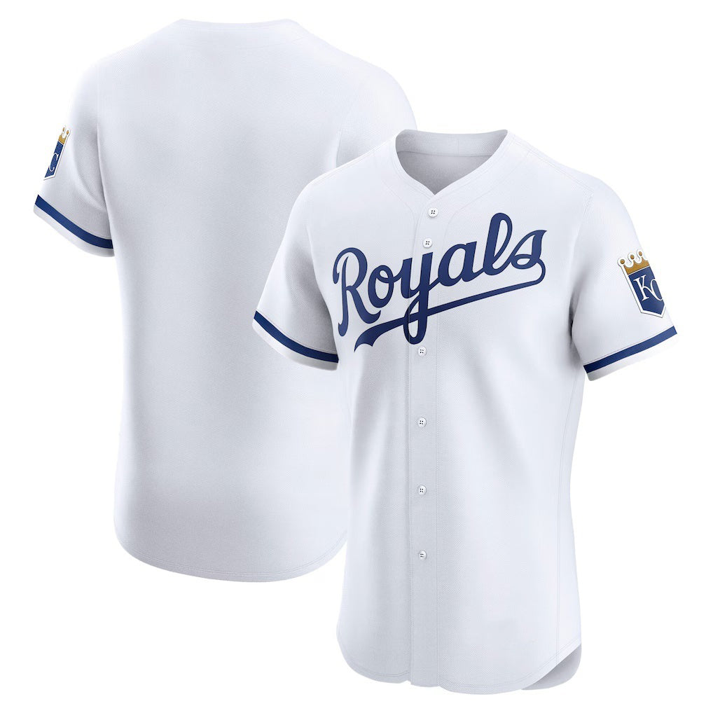 Kansas City Royals White Puhics Home Elite Jersey