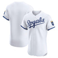 Kansas City Royals White Puhics Home Elite Jersey