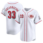 Cincinnati Reds #33 Christian Encarnacion-Strand White Puhics Home Limited Player Jersey