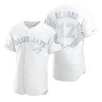 Toronto Blue Jays #12 Roberto Alomar White Puhics Flexbase Fashion Jersey