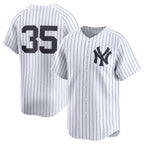 New York Yankees #35 Cody Bellinger White Puhics 2024 Home Limited Stitched Jersey