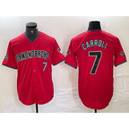 Arizona Diamondbacks #7 Corbin Carroll Red Puhics 2024 Cool Base Stitched Jersey
