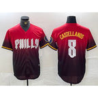 Philadelphia Phillies #8 Nick Castellanos Red Puhics 2024 City Cool Base Jersey