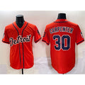 Detroit Tigers #30 Kerry Carpenter Orange Puhics With Patch Vapor Premier Limited Stitched Jersey