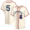San Francisco Giants #5 Mike Yastrzemski Cream Puhics 2024 Rickwood Classic Stitched Jersey
