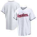 Cleveland Guardians White Puhics Home Blank Replica Jersey