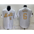 New York Mets #6 Starling Marte Number White Puhics 2022 All Star Stitched Cool Base Jersey