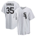 Chicago White Sox #35 Frank Thomas White Puhics Home Retired Player Replica Jersey