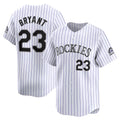 Colorado Rockies #23 Kris Bryant White Puhics Home Limited Player Jersey