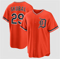 Detroit Tigers #29 Tarik Skubal Orange Puhics Alternate Stitched Jersey