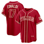 Texas Rangers #17 Nathan Eovaldi Red Puhics 2026 City Connect Stadium Jersey