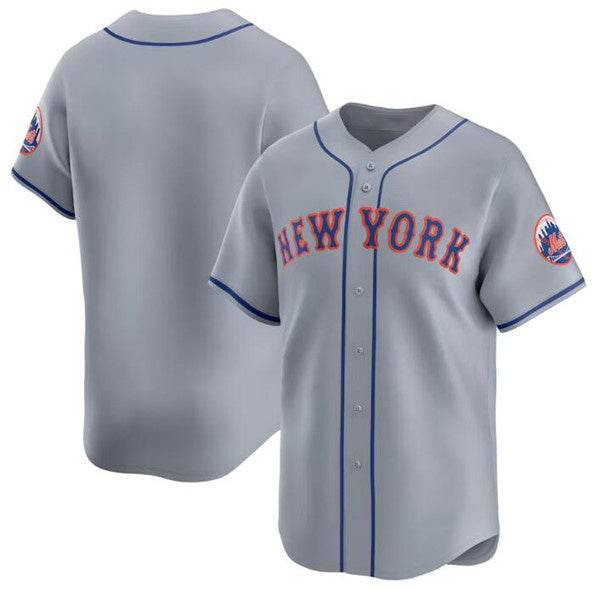 New York Mets Blank 2024 Gray Puhics Away Limited Stitched Jersey
