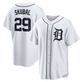 Detroit Tigers #29 Tarik Skubal Puhics White Home Replica Jersey