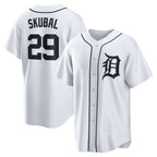 Detroit Tigers #29 Tarik Skubal Puhics White Home Replica Jersey