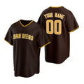 Custom San Diego Padres Brown Puhics 2020 Stitched Cool Base Road Jersey
