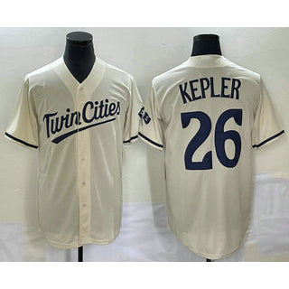 Minnesota Twins #26 Max Kepler Cream Puhics 2022 City Connect Cool Base Stitched Jersey