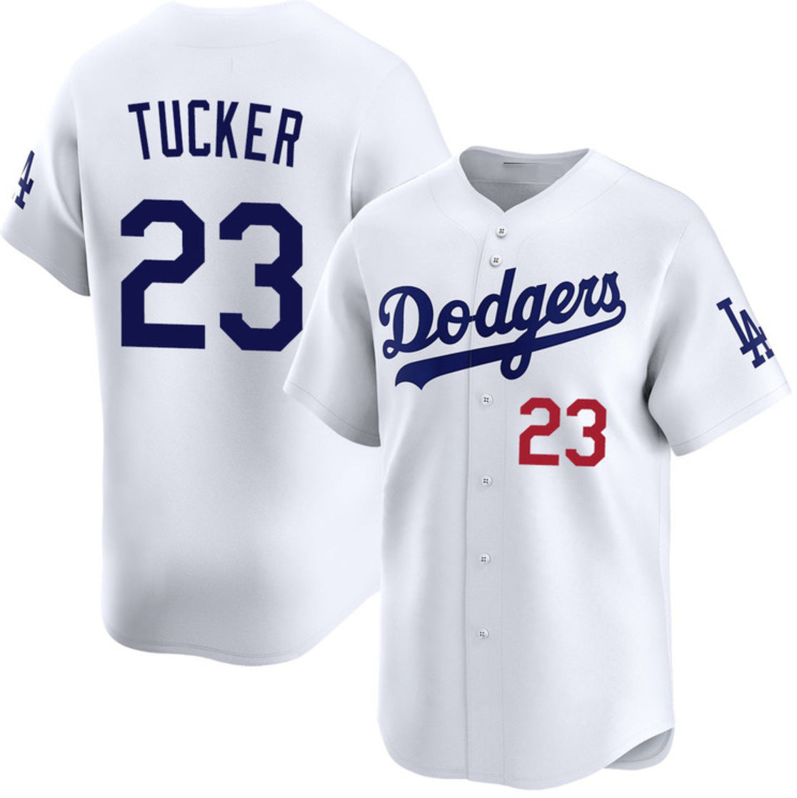 Los Angeles Dodgers #23 Kyle Tucker White Puhics 2026 Home Limited Stitched Jersey