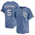 Washington Nationals #5 CJ Abrams Blue Puhics 2025 City Connect Limited Jersey