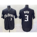 New York Yankees #3 Babe Ruth Black Puhics 'Gothic Legacy Edition' Vapor Premier Limited Stitched Jersey