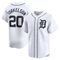 Detroit Tigers #20 Spencer Torkelson White Puhics Home Limited Player Jersey
